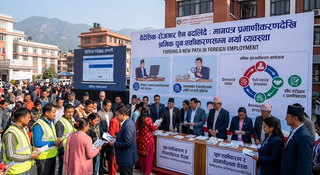 वैदेशिक रोजगार ऐन बदलिँदै : मागपत्र प्रमाणीकरणदेखि श्रमिक पुनःएकीकरणसम्म नयाँ व्यवस्था